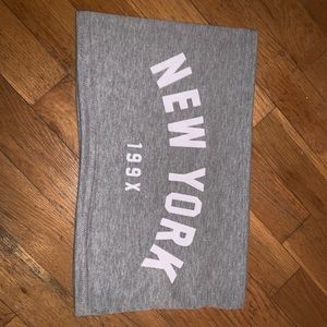 Grey New York Tube Top